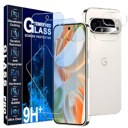 対応 Google Pixel 10 PRO ガラスフィルム ブルーライトカット 【2+2枚セット-国産旭硝子素材】google pixel 10 pro フィルム ブルーライト(2枚入)+レンズ保護フィルム(2枚入)ピクセル10PRO XL 保護フィルム