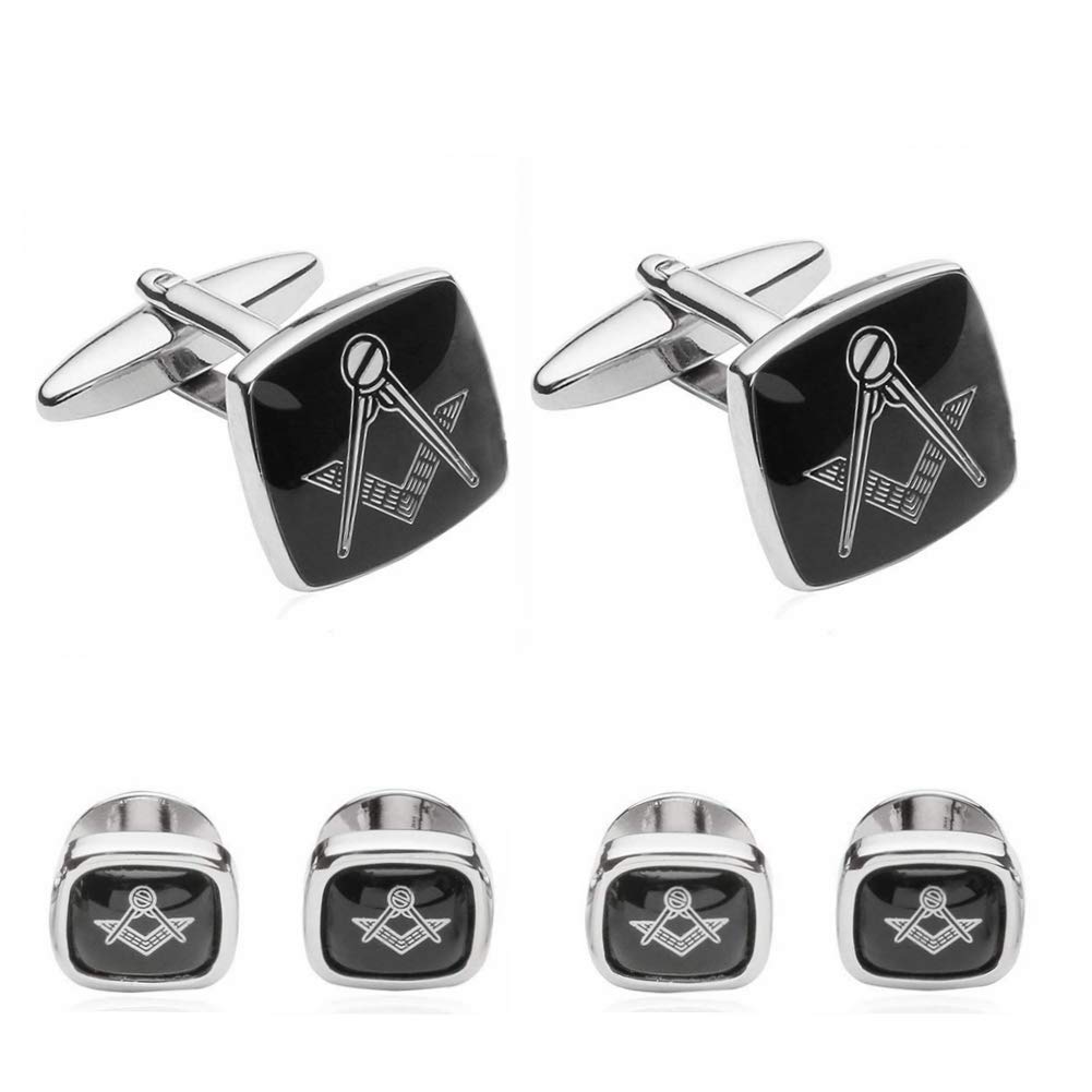 Vcufflinks Freemason Masonic Formal Set and Studs