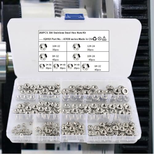 Écrous hexagonaux en acier inoxydable kit écrou hexagonal de remplacement robuste