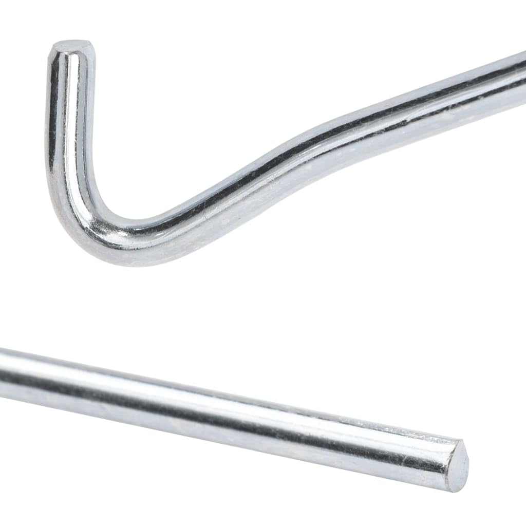 vidaXL Piquets de Tente 50 pcs 23 cm Ø7 mm Acier galvanisé