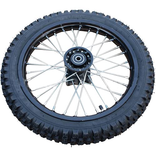 X-PRO 14\'\' Front Wheel Rim Tire 2.5-14 with 12mm Bearing Assembly for Dirt Pit Bike