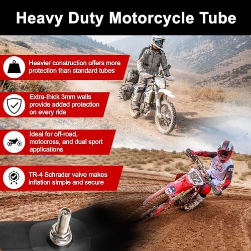 Image of Tusk Heavy Duty 2mm Motorcycle Tube 90 /100x14