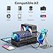 300W Charging Station for Multiple Devices, ALI SEA 24 Port USB C Fast Charging Station, Multi Device Charger Station Organizer Compatible with Cellphone, Tablet, Kindle, iPhone iPad and More