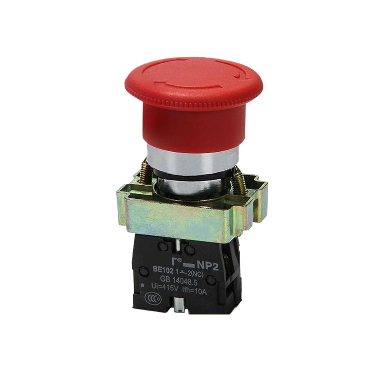 Botón de reinicio automático NP2-BC41 interruptor industrial de cabeza de seta 2