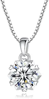 pendant-necklace small heart real 925 sterling silver fine jewelry for women wedding kolye