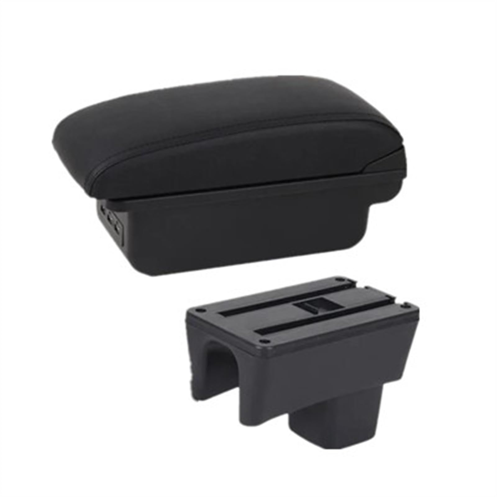 Car Armrest Box For Swift 2005-2024 Accessories Interior Details Storage Retrofit Parts(B1 black line 3USB)