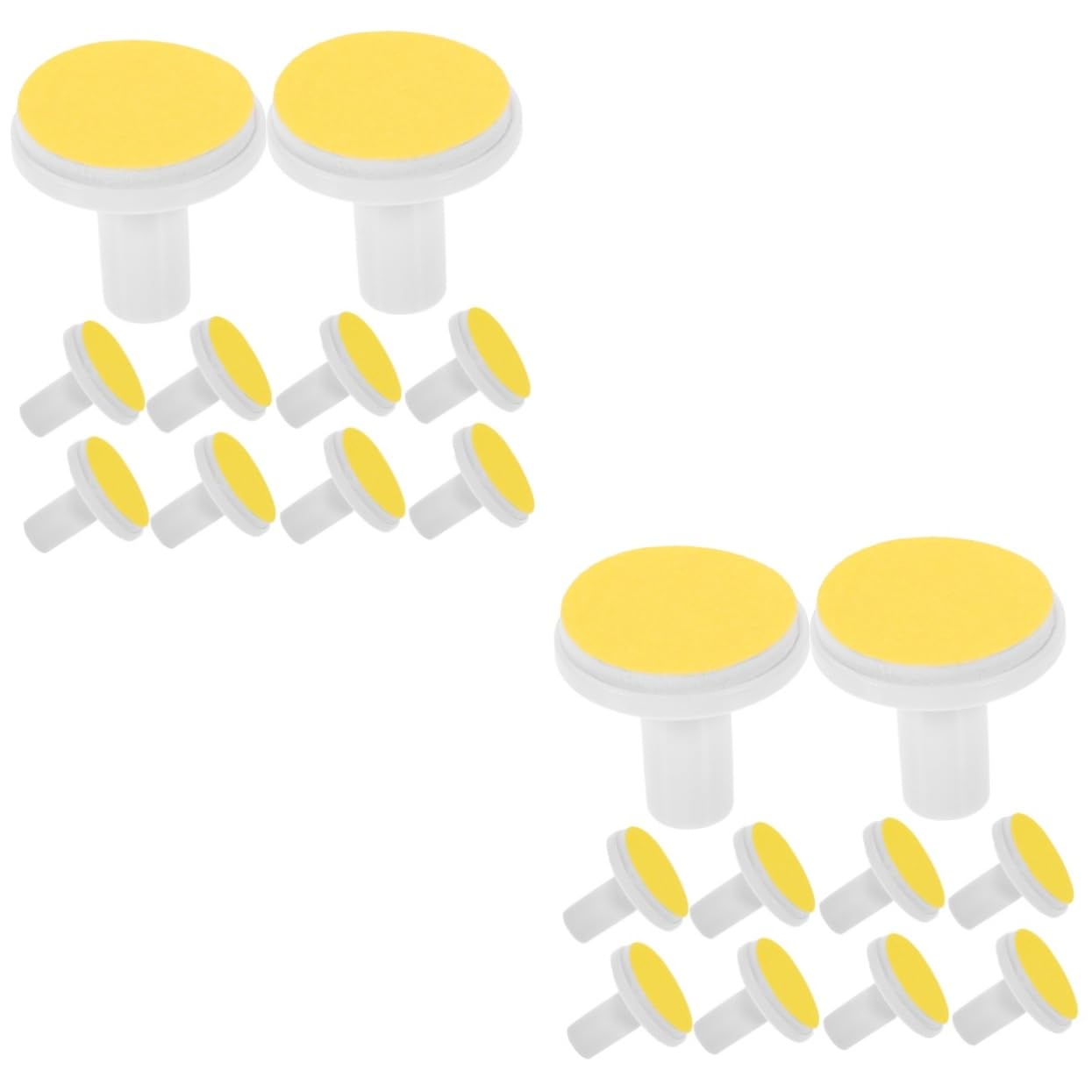 FOYTOKI 2sets Multi-function Nail Trimmer Pads Electric Nail File Heads for Adults Easy to Use 24pcs*2