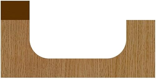 Miniatura 3 de Whiteside Router Bits 1376B - Broca de cuenco y bandeja con radio de 1/4 de pulgada, diámetro de corte de 1-1/4 pulgadas y longitud de corte de 1/2