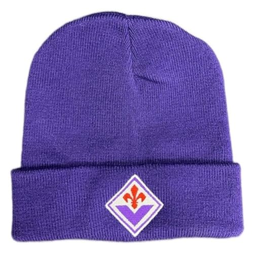 Bonnet Fiorentina officiel violet brodé d'hiver CUFIFVI01 style unique