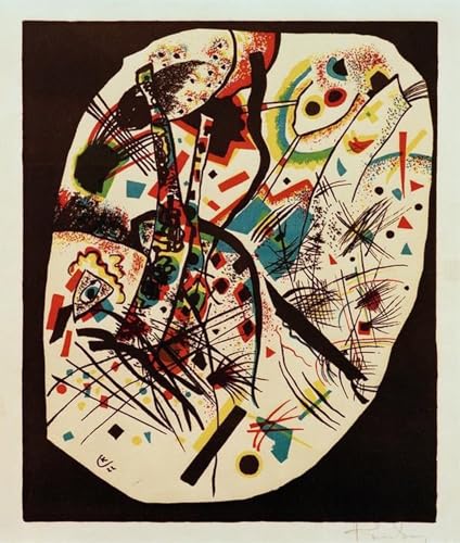 Impression tableaux peinture sur toile Kandinsky pour grand mur vide