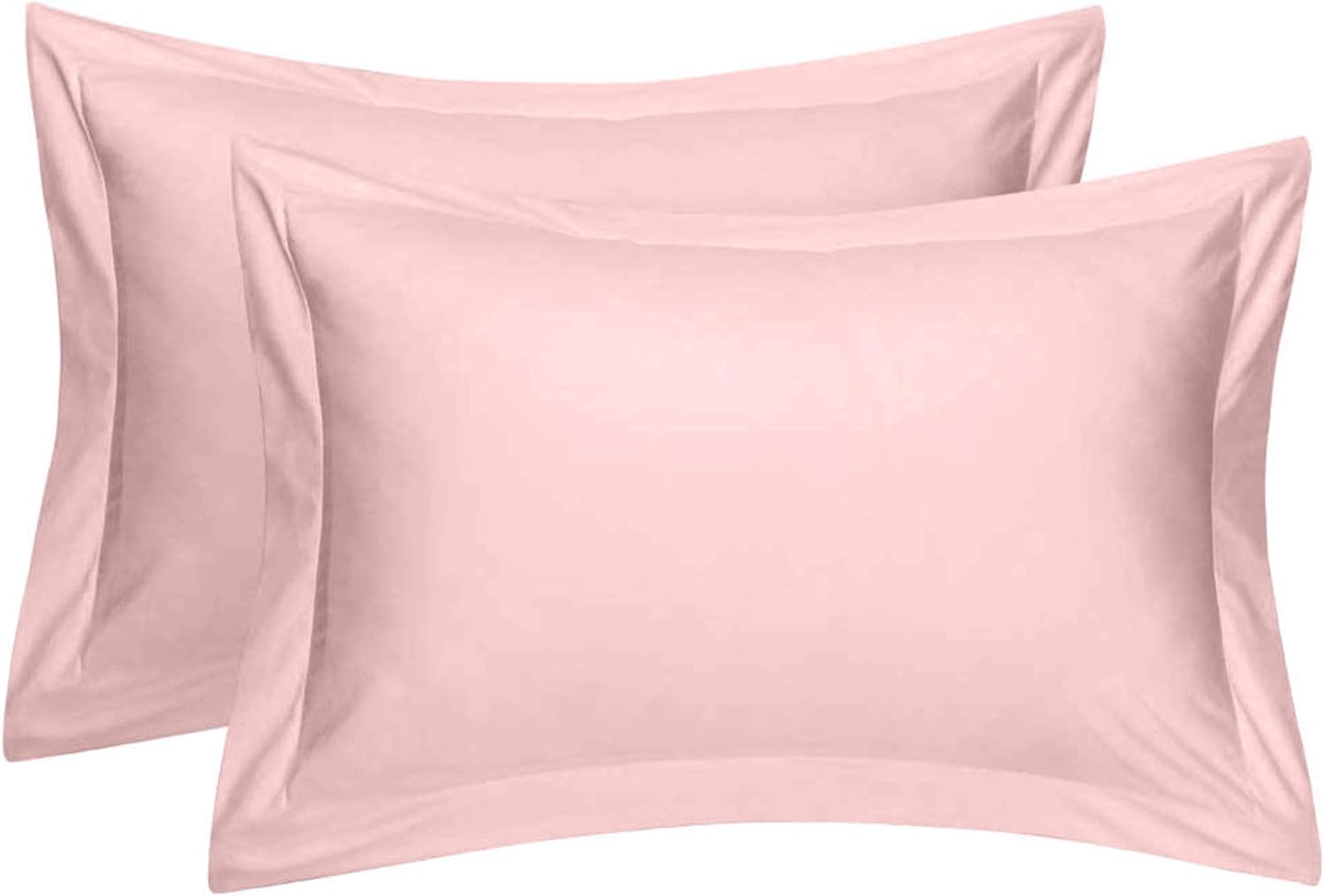 Comfort Beddings 2 Pack Oxford Pillowcases, 56x79cm Extra Wide Pillow Covers, 100% Egyptian Cotton, 600 Thread Count