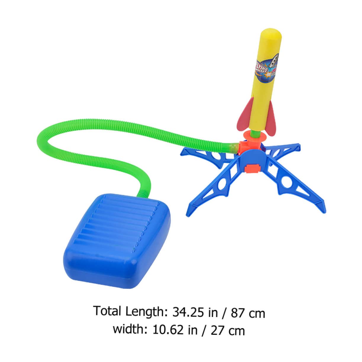 Abaodam Lanceur de Fusées à Pied en Mousse Eva Légère Lance-roquettes Réglable Jouet Extérieur