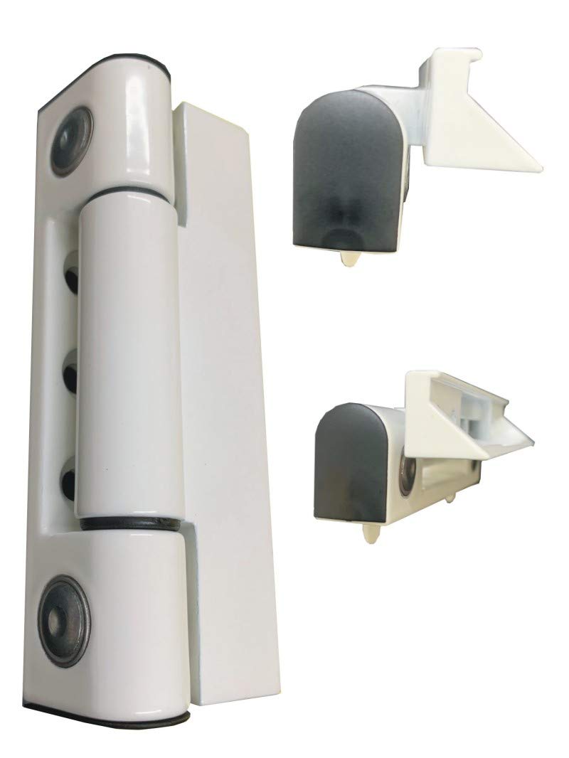 Paddock Silver Wel Mila Butt Door Hinge 45 Degree Angle White Sidewind Rehau