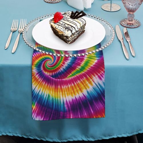 Servilletas de tela cuadradas multicolor 6 unidades miniatura 4