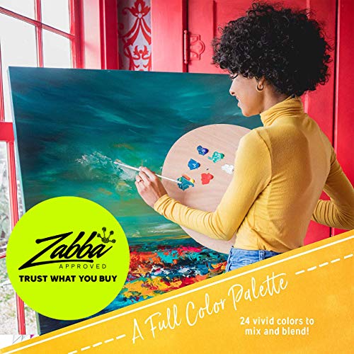 Acrylic Paint Set by Crafts 4 ALL Perfect for Canvas, Wood, Ceramic