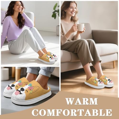 House Slippers for Women Memory Foam Slippers Slip On House Shoes Comfortable Bedroom Shoes Winter Slipper Indoor 6
