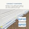 Reusable Flood Barrier & Water Diverter | No Sand Bags, Reusable Flood Protection | Protects Home, Garage, Driveway & Doorway | Flood Prevention Tool | Fast Setup - 4ft x 6in