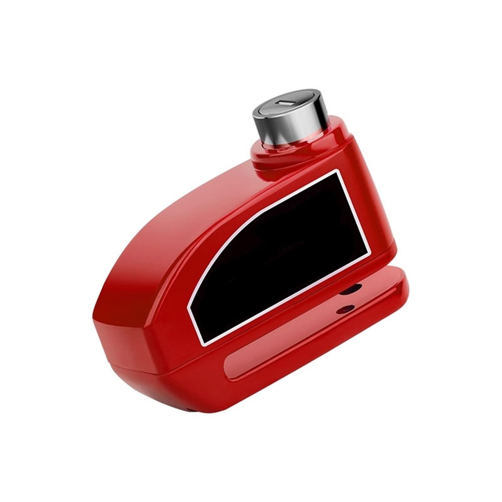 Motorcycle Handlebar Lock Anti-Theft Alarm Motorcycle Scooter Brake Disc Motorbike Lock Security(Red)