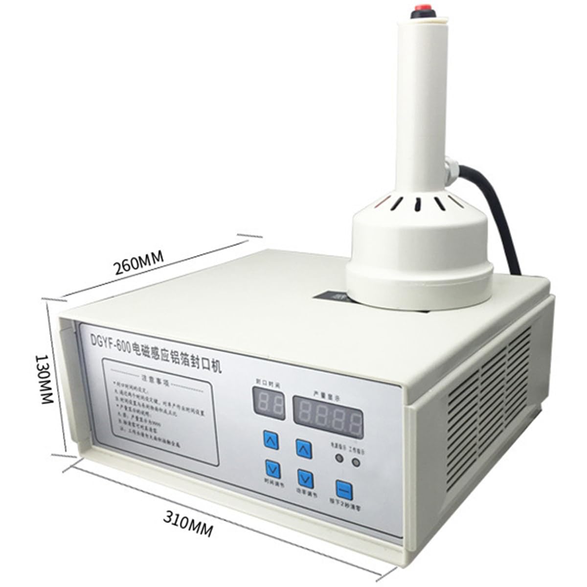 Macchina Sigillatrice Elettromagnetica Portatile, Sigillatrice A Induzione Portatile, Macchina Sigillatrice Manuale per Tappi di Bottiglia, Potenza Regolabile per Metallo