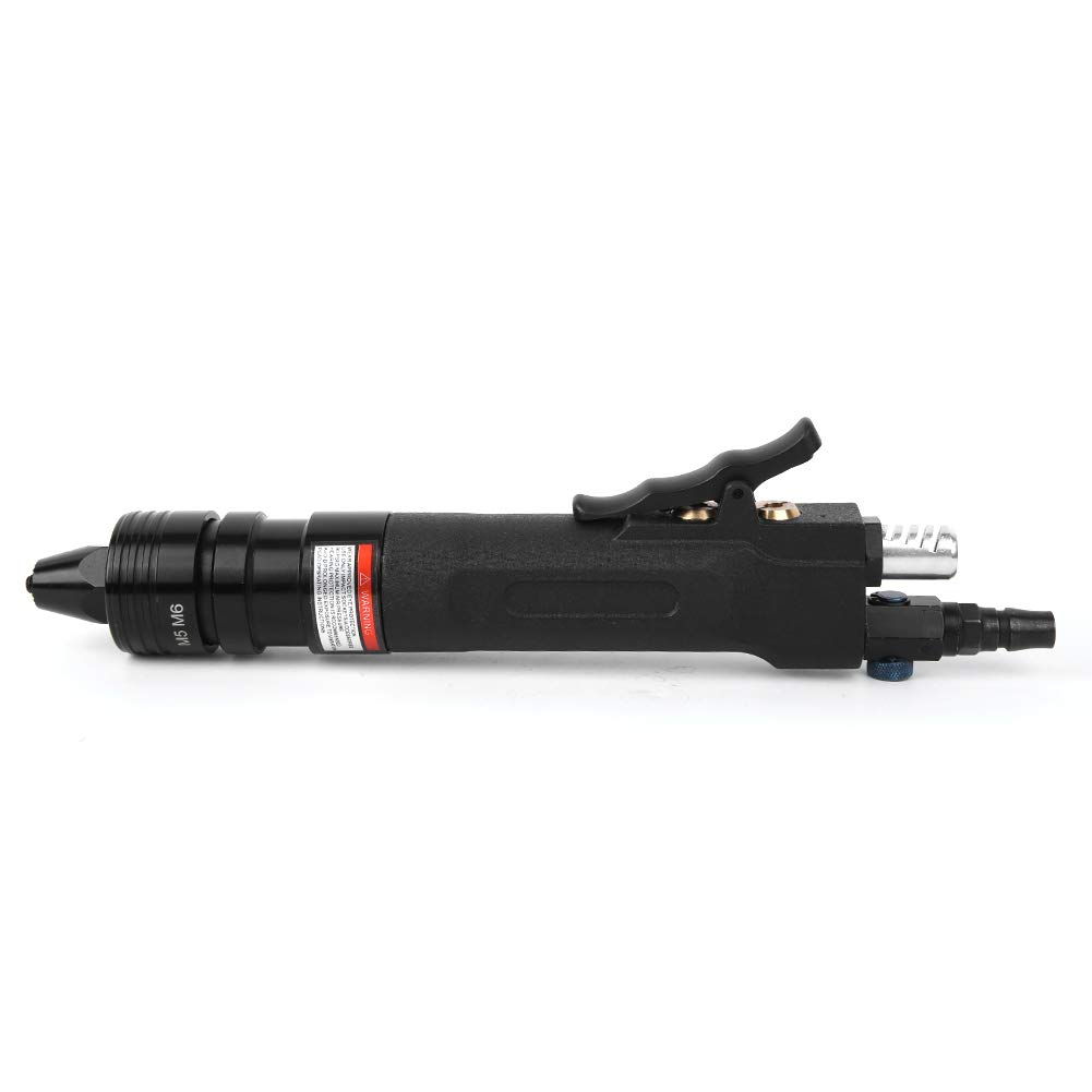 Air Rivet Nut Gun, KP-7812 Automatic Pneumatic Tool with M5 / M6 (mm) Self-locking Head Simple and Fast, Pneumatic Pull Setter
