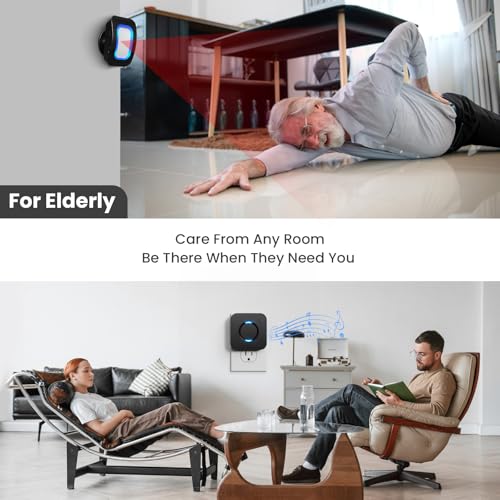 Wireless Motion Sensor LED Light - Motion Detector Alarm Chimes Door Sensor - Image 2