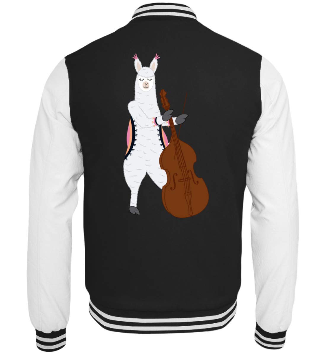 Chorchester Ideal para los fans del contrabajo y de la alpaca. Sudadera College. blanco y negro XS