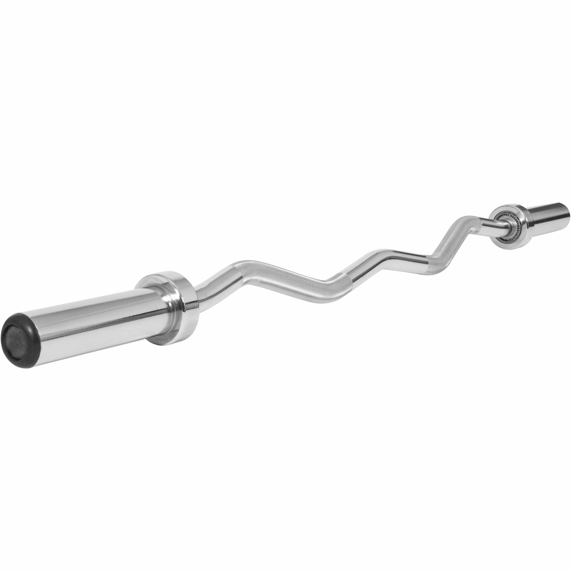 Gorilla Sports Barre curl 50mm avec Stop disques 120cm