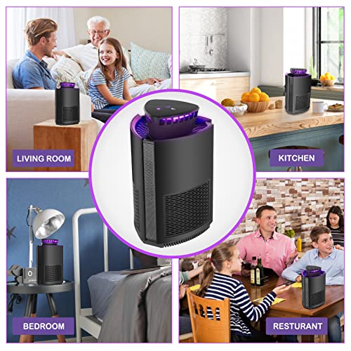 Indoor Insect Trap Non-Zapper, Fruit Fly Traps For Indoors, Catcher And Killer For Mosquitos, Gnats, Moth And Fruit Fly, Insect Trap For With Bug Light & Strong Suction #TOP5