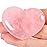 MAIBAOTA 45 mm Rose Quartz Crystals Large Heart Stone Healing Crystals Gifts for Women Natural Reiki Gemstone Polished Heart Shaped Rocks Meditation