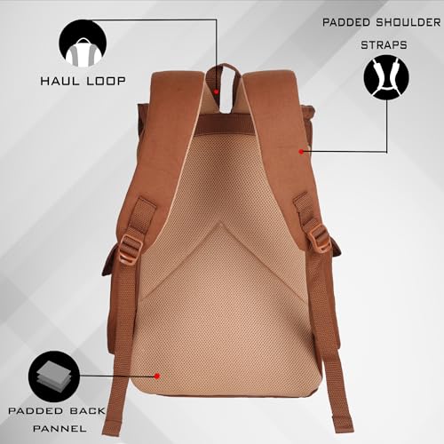 Image of F Gear Webster Canvas 21L Laptop Backpack Fits 18 inch Laptop 1 Main Compartment Drawstring Closure 3 Pkts Organizer Gifts for Men Women Boys Girls Adults Casual /College /School /Travel Bag