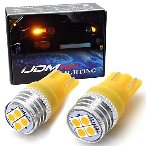 iJDMTOY (2 JDM Amber Yellow 4-SMD High Power LED Side Mirror Replacement Bulbs Compatible With 2007-2014 Toyota FJ Cruiser