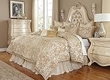Michael Amini Luxembourg 13 Piece Comforter, King, Creme