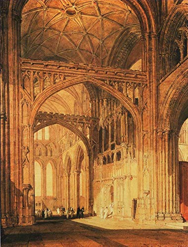 Peinture à l'huile sur toile de la cathédrale de Salisbury fait main