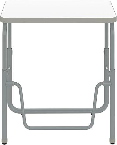 Safco Products AlphaBetter 2.0 Altura Escritorio ajustable para estudiantes con barra de reposapiés oscilante, sentado para estar de pie, 22-30