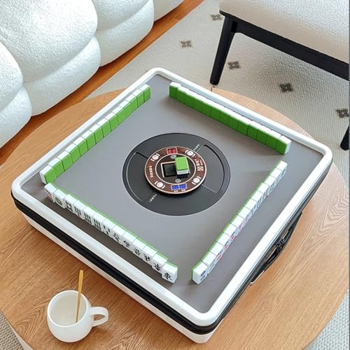 Mesa portátil automática de Mahjong 53 cm con 144 piezas miniatura 5