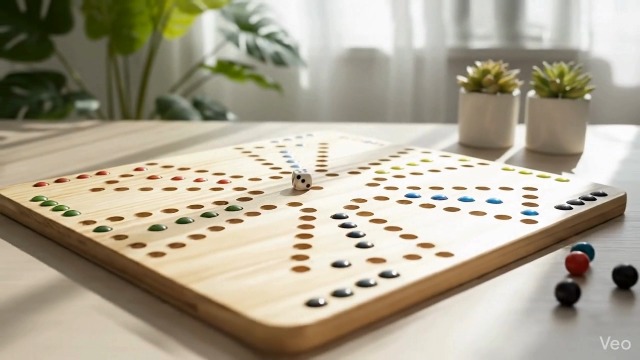 Engelhart- Jeu de Ludo dans un coffret en bois – version des petits chevaux – jeu du dada – jeu en bois – 2 à 6 joueurs - Jeu de stratégie - Achat & prix