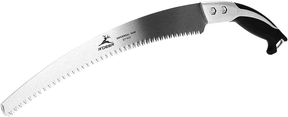 Effacer 330mm Pruning Saw, Practical Portable Hand Curved Landscape Gardening Orchard Cutting Tool