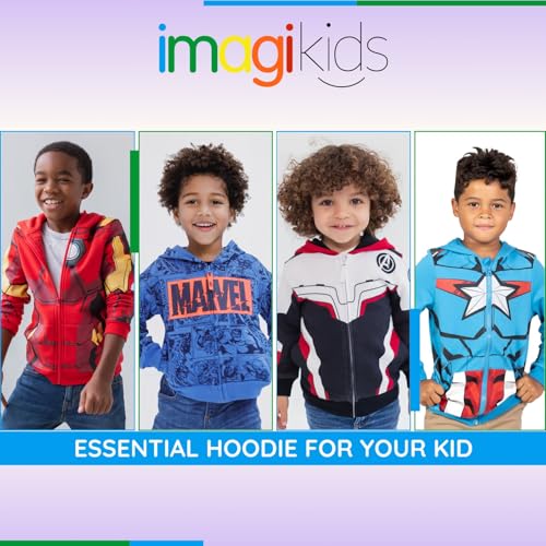 Marvel Avengers Zip Up Hoodie Toddler to Big Kid Sizes (2T - 18-20) - Image 4