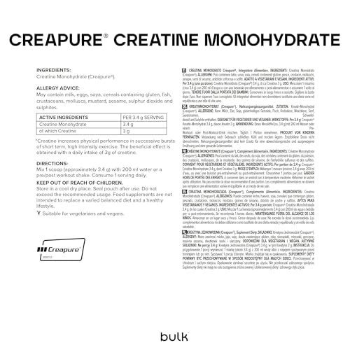 Pure Series™ Creapure® Creatine Monohydrate 500g L'Emballage Peut Varier – Image 4
