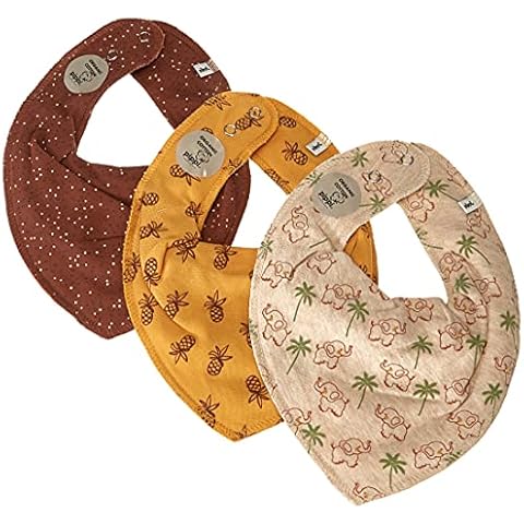 pippi Bandana Bib (3er Pack) Babero Triangular para Bebés Cover
