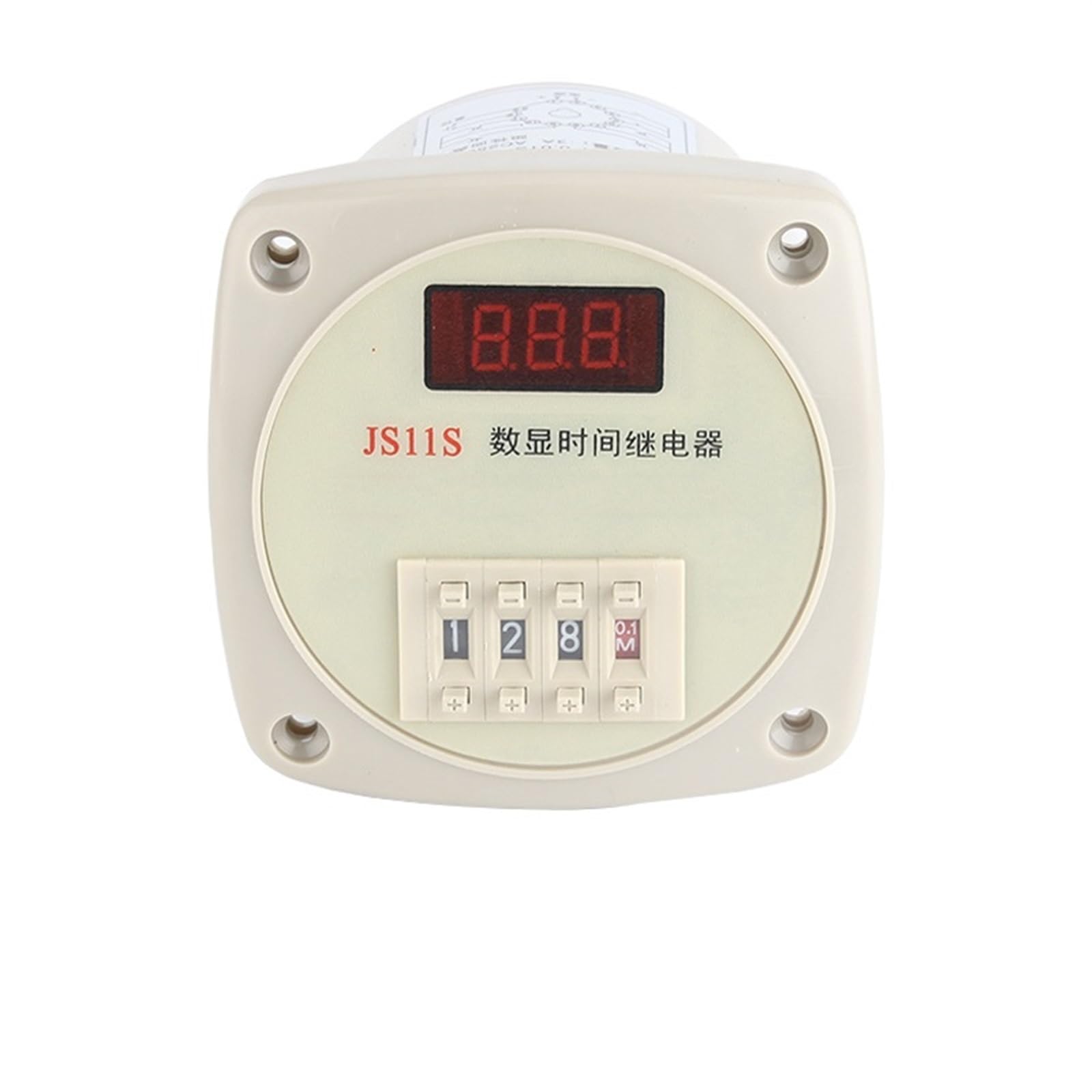 VDOQTLJT JS11S Digital Display Time Relay 0.01-9.99S .1-99.9S 1-999S 1-999M .01S-999H Delay Switch Timer AC220V AC380V(220V,0.01-999H)