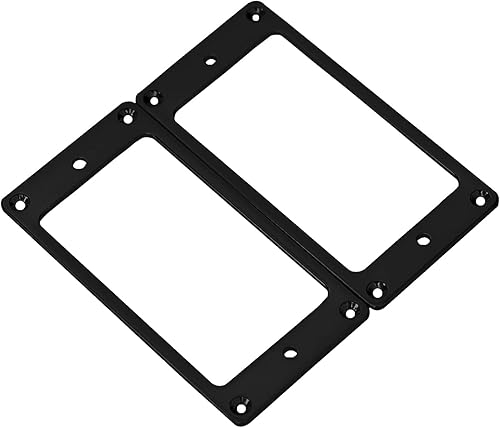 Miniatura 10 de Juego de 2 fundas de metal para anillo de recogida Humbucker, compatible con guitarras eléctricas LP SG (dorado)