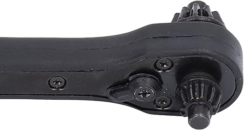 Miniatura 5 de Walfront Llave de trinquete 2 en 1, llave de trinquete de acero 2 en 1, diseño antideslizante, llave de trinquete profesional negra con mandril de