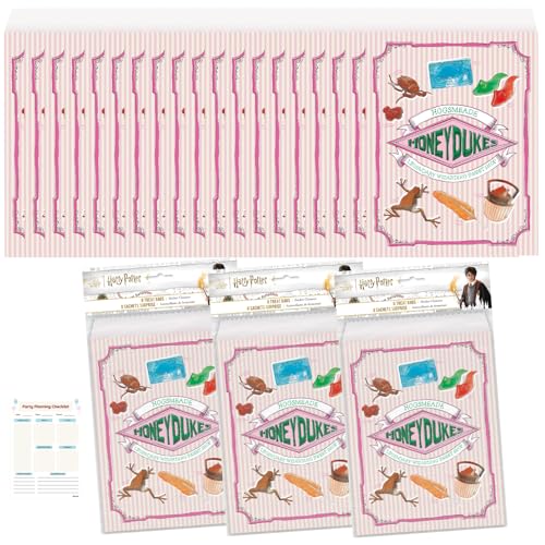 Unique Harry Potter Treat Bags - 24 Harry Potter Goodie Bags for Party Favors, Checklist - Birthday Party Decorations & Supplies