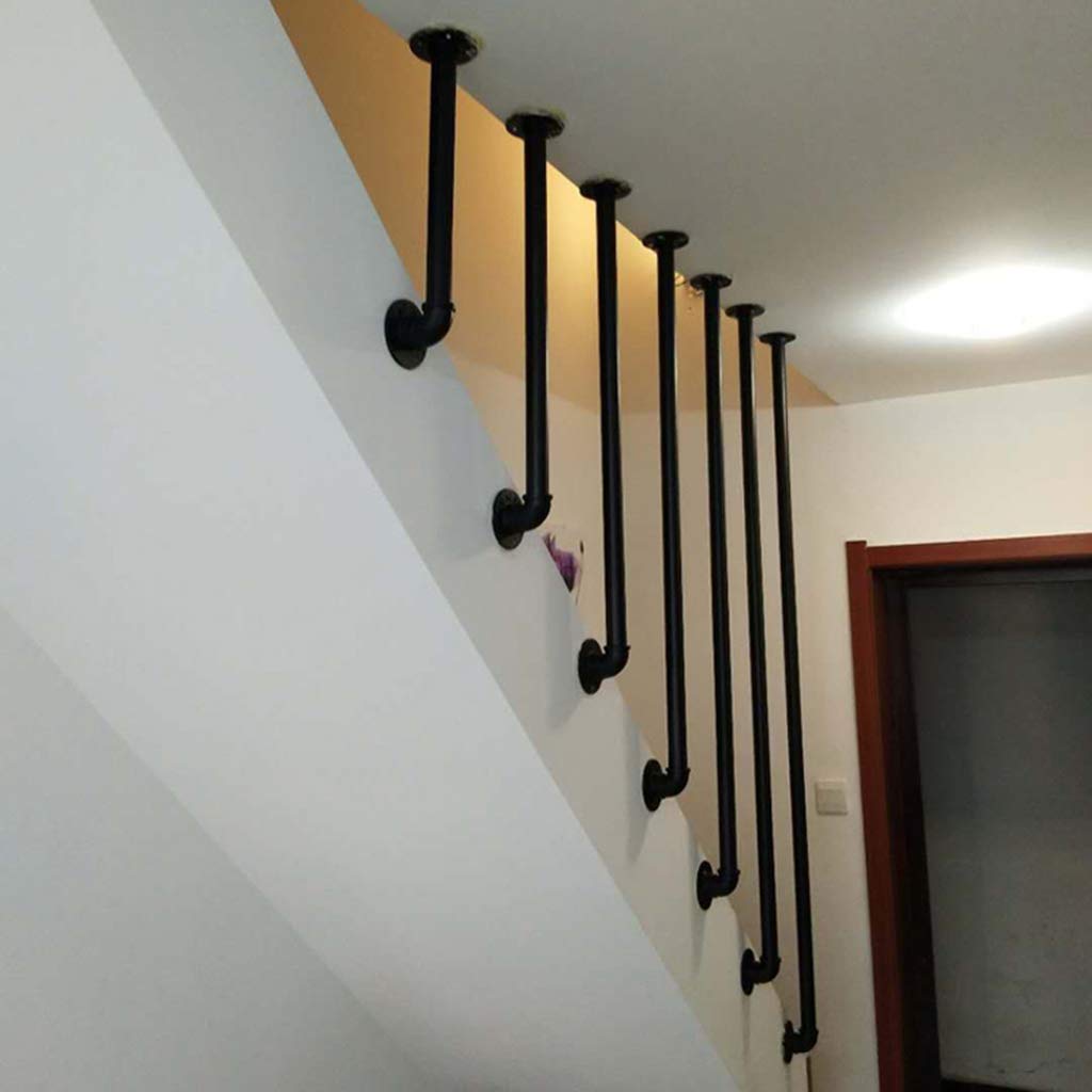 Daromigo Handlauf Schwarz - Modernes Treppengeländer Für Innen & Außen, 100 Cm Inkl. Montagematerial