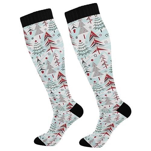 Image of Wusikd Cats Compression Socks for Women and Men Circulation Cute Long Socks for Athletic Running 1