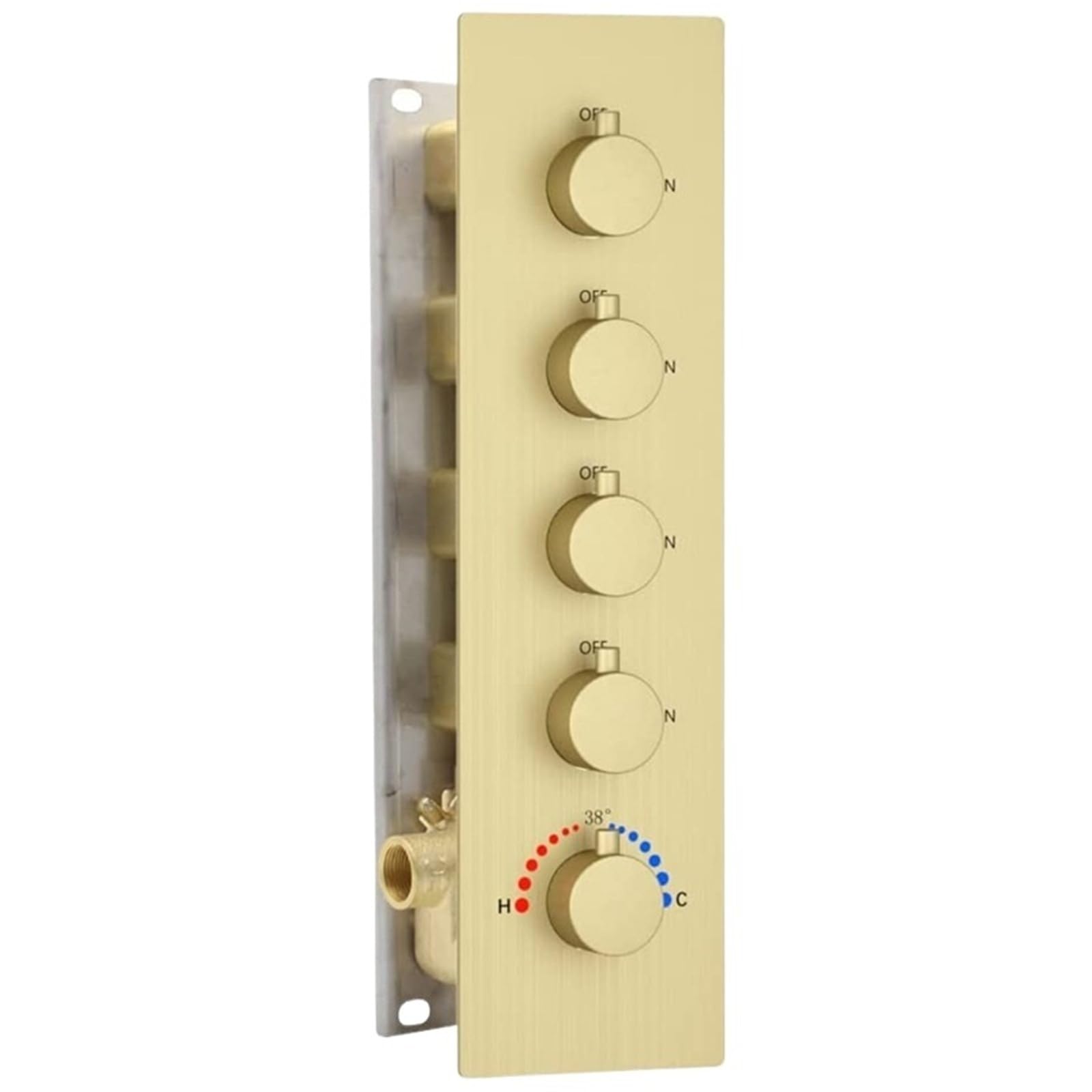 Four Function Thermostatic Shower Temperature Control Valve Check Hot and Cold
