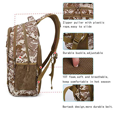 Image of 4land Camo Backpack for Boys 40L Army Bookbag for Middle School Kids