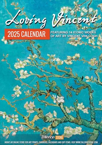 Image of Tallenge - 2024 Wall Calendar - Loving Vincent - Vincent van Gogh Artworks - 12 x 17 Inches for Home & Office (Paper, Wall Calendar)