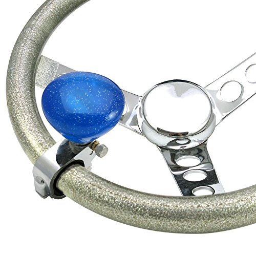 American Shifter 15756 Retro Series Blue Adjustable Suicide Brody Knob Translucent With Metal Flake #TOP16